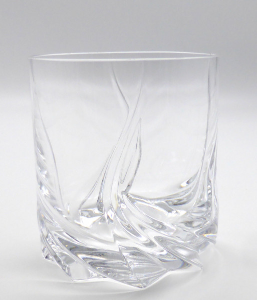 Peill Malachit Whiskyglas Kristallglas mit Schliff Höhe 9 cm